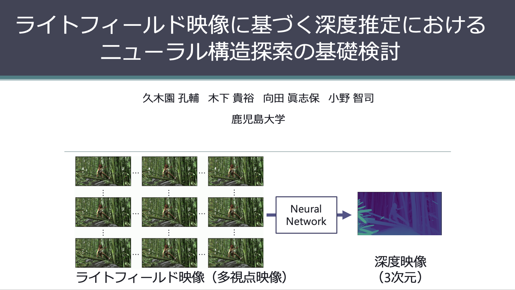 発表資料のタイトルスライド